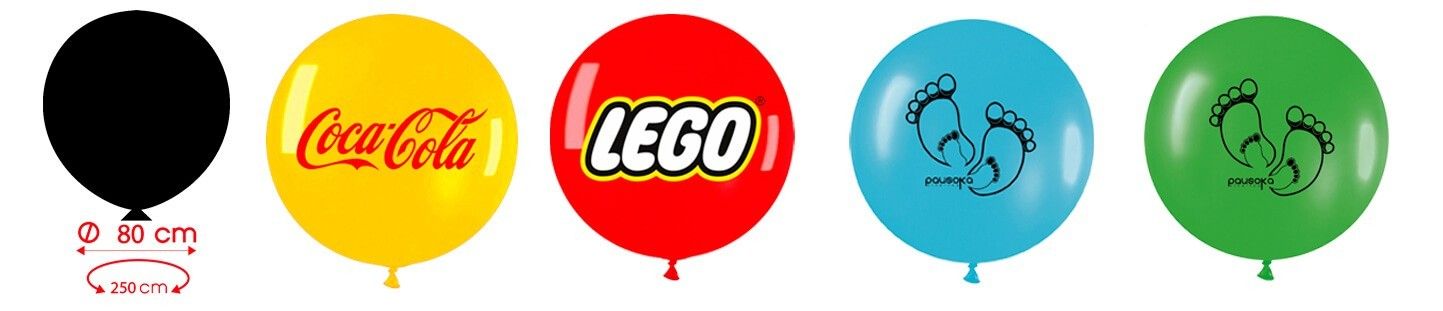 Globos Personalizados Gigantes de 80cm de Diametro