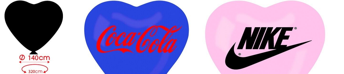 Globos Personalizados Corazon de 140cm de Diametro