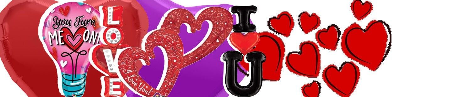 Globos de Helio para San Valentin y Enamorados