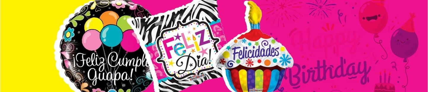 Globos de Cumpleaños en Español para Regalar y Decorar en Fiestas