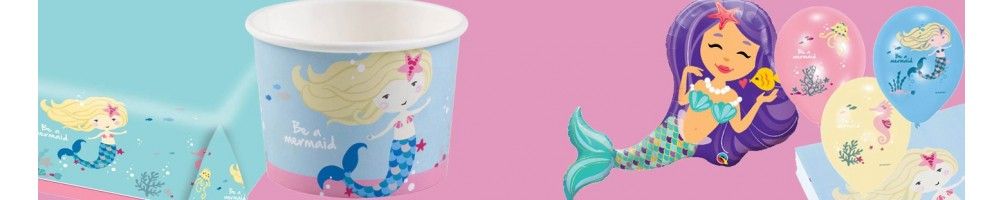 Ideas para Decoración de Fiestas y Cumpleaños de Be a Mermaid