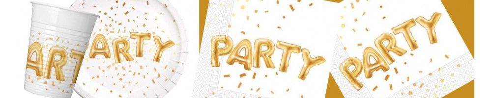 Ideas para Decoración de Fiestas y Cumpleaños de Gold