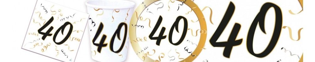 Ideas para Decoración de Fiestas y Cumpleaños de 40 Años