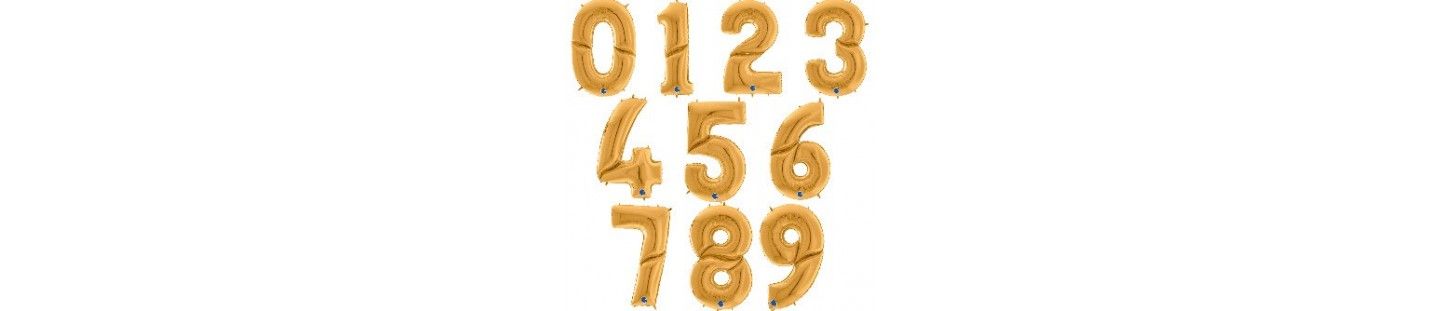 Globos de Helio Numeros 168cm para Decoración de Cumpleaños y Fiestas