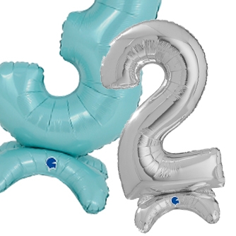 Globos Numeros 64cm Foil con Base