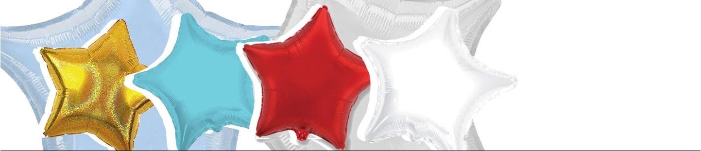 Globos de Helio Estrellas para Decoración de Cumpleaños y Fiestas
