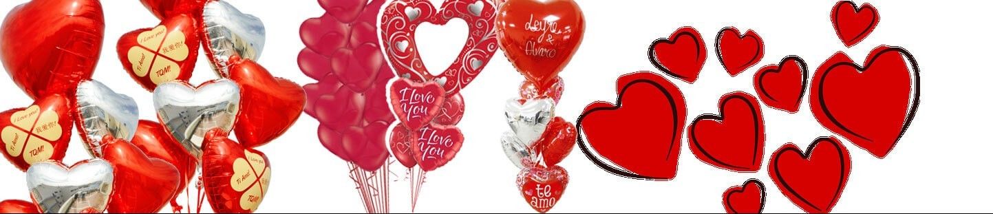 Ramos de Globos para San Valentin y Enamorados