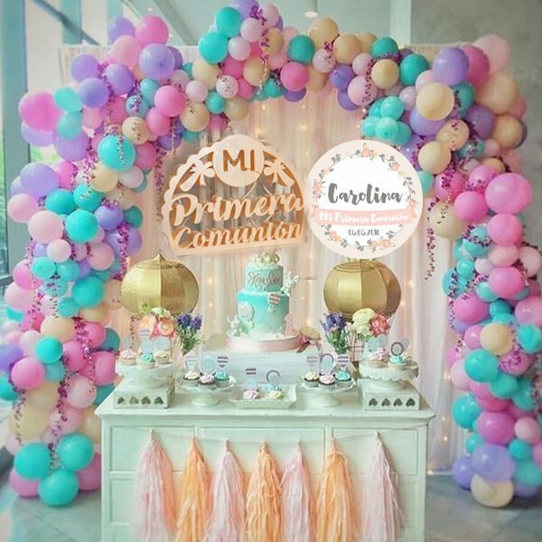 Arco de globos comunion