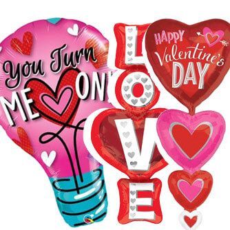 Globos foil Formas San Valentin