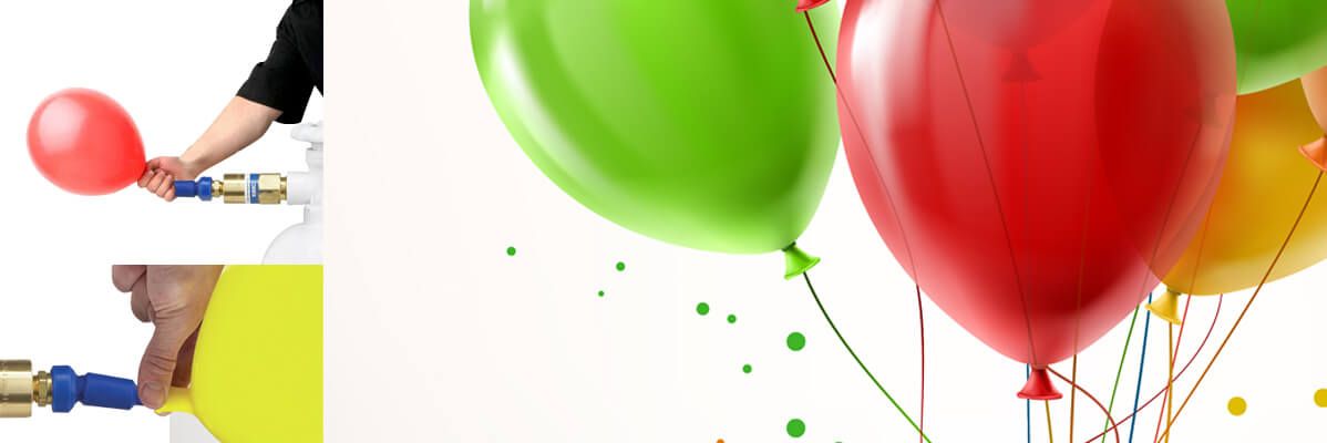 Cómo llenar globos de látex con helio