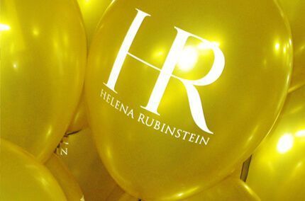 globos impresos Helena Rubinstein
