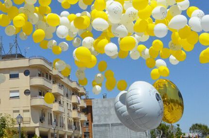 suelta de globos comunion