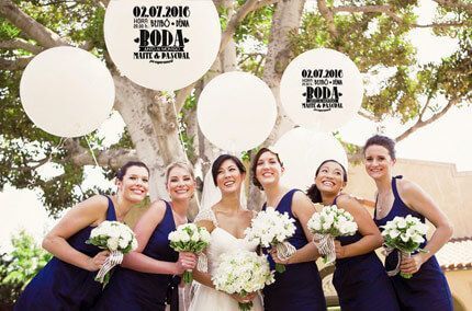 globos personalizados gigantes para bodas