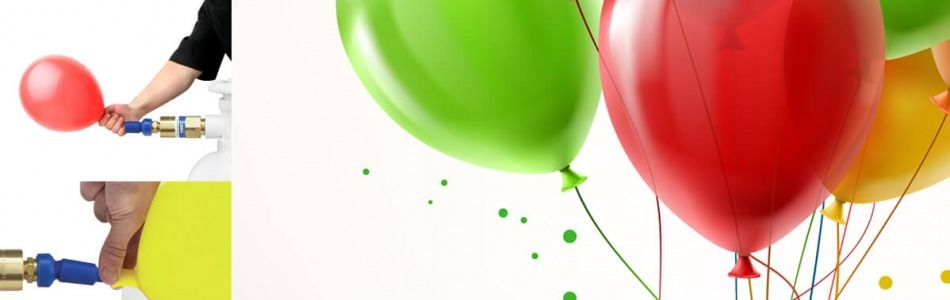 Instrucciones para llenar globos de látex con helio