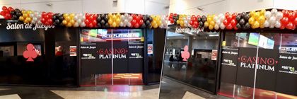 Guirnalda de globos para Casino Platinum