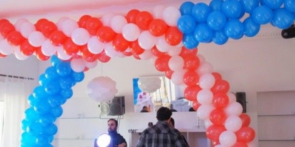 Decoración con Globos para casa de la Moraleja