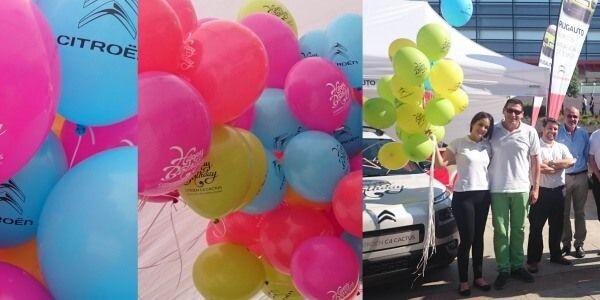 Azafatas y globos para Citreon C4 - Rugauto