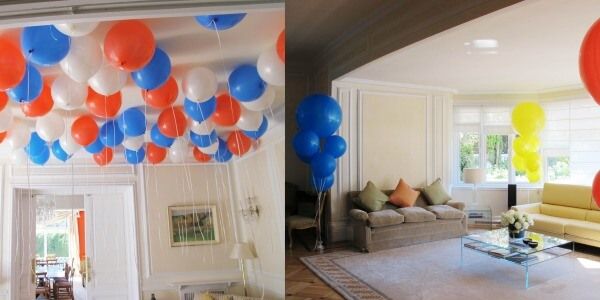 Decoración con globos Embajada Britanica