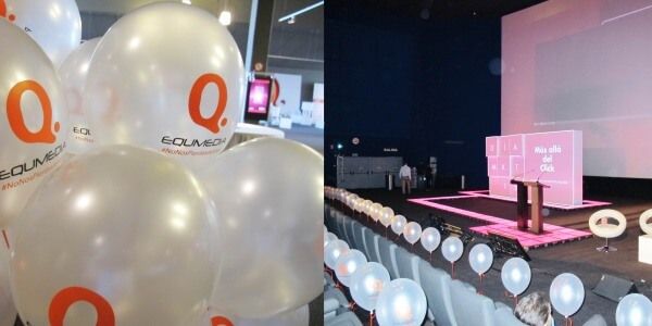 Decoración globos personalizados para Eq Media