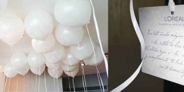 Globos Loreal  y Corte Ingles